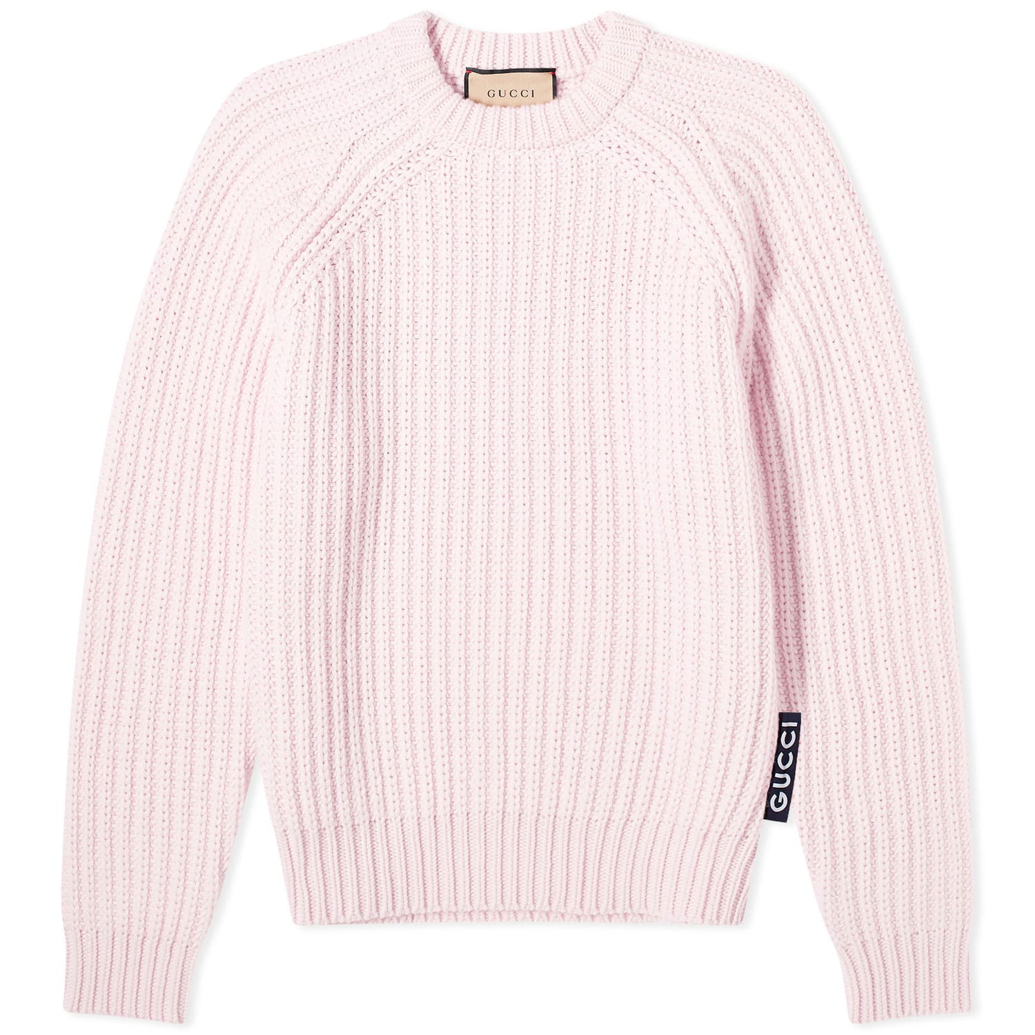 Пуловер Gucci Ribbed Crewneck Розово | 763318-XKDOD-5399, 0