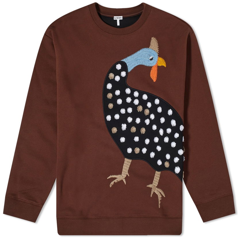 Пуловер Loewe Bird Sweater Кафяво | H526Y22XAL-3370