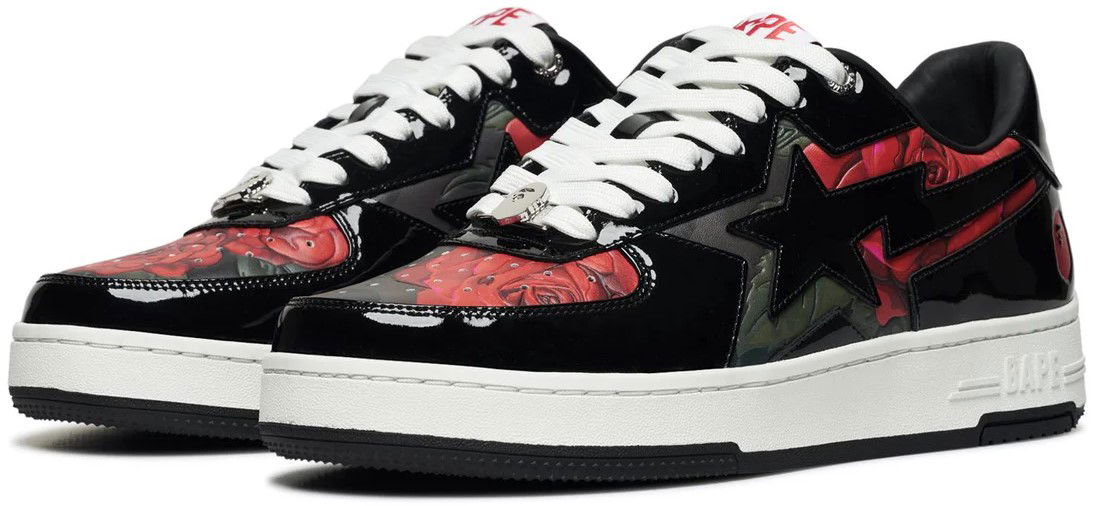 Кецове и обувки BAPE Sta x ASSC Icon Floral Черно | 1K73-191-909, 1