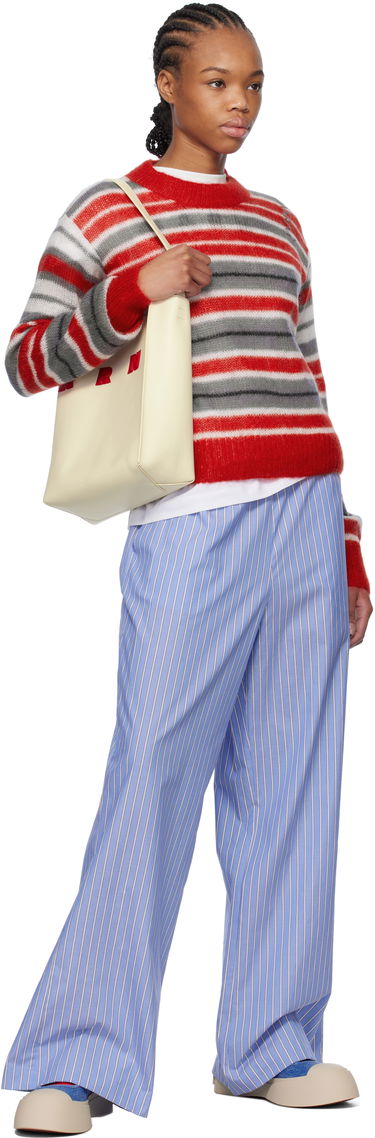 Панталони Marni Marni Loose Striped Trousers Синьо | PAMA0071S1 UTC455, 3