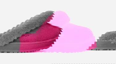 Кецове и обувки UGG Disquette Fuzzy Suede Slipper Größe 36 Розово | 1122550-DNY, 0