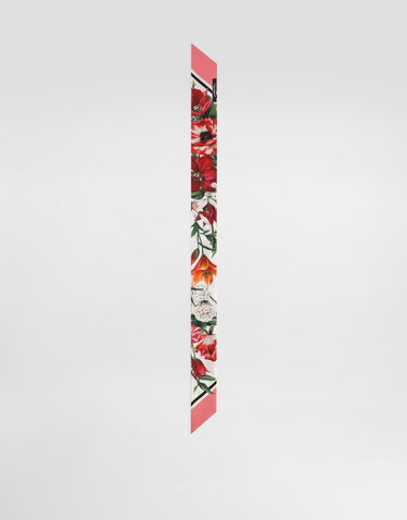 Шал Dolce & Gabbana Dolce & Gabbana Floral Print Silk Twill Bandeau Многоцветен | FS215AGDC7AHA5QX, 1