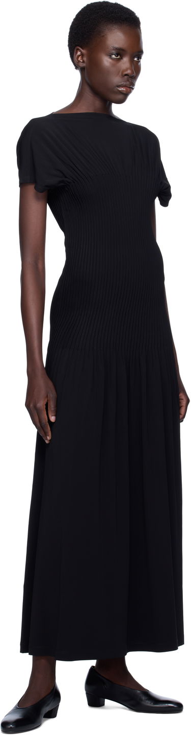 Pокля TOTEME TOTEME Everyday Midi Dress Черно | 252-WRD0188-FB0162, 3