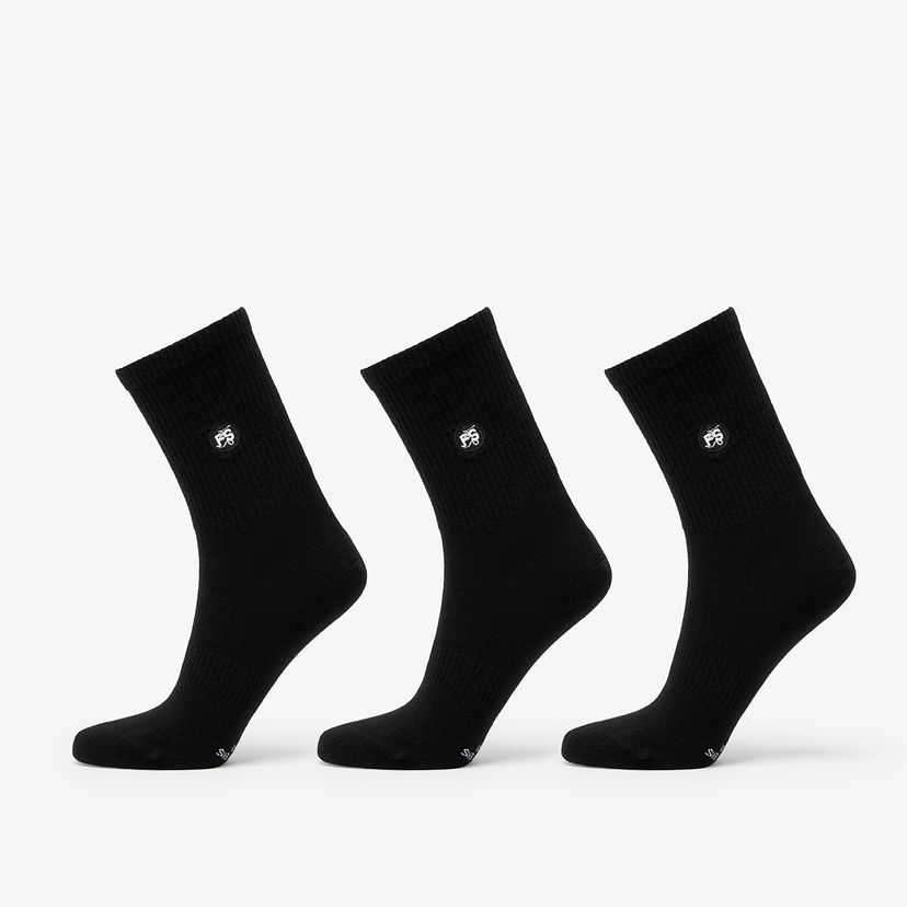 Чорапи Footshop Short Socks 3-Pack Black Черно | FTSHP_371