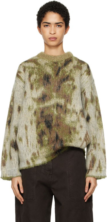 Пуловер The Attico Attico Abstract Knit Sweater Зелено | 250WCK00115 KAC001AA, 0