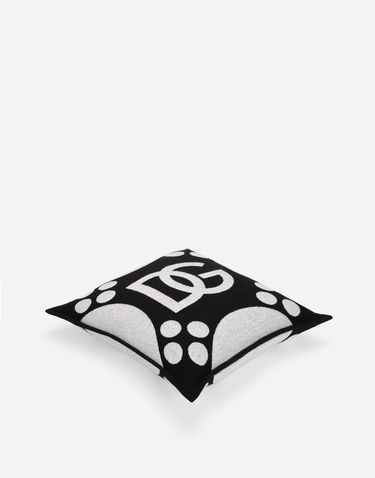 Домашен декор Dolce & Gabbana Dolce & Gabbana DG Logo Wool Jacquard Cushion Medium Черно | TCE008TCAN2U0010, 1