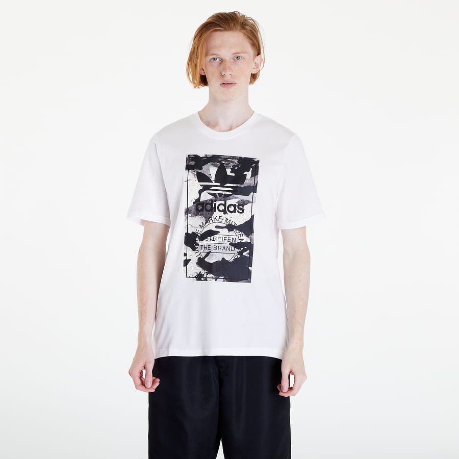 Тениска adidas Originals Camo Tongue Tee Бяло | HN6724, 0