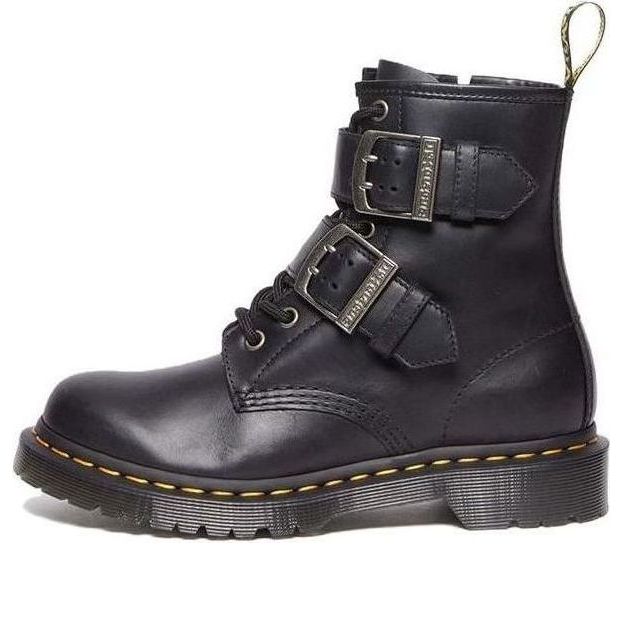 Кецове и обувки Dr. Martens 1460 Buckle Leather Boots Черно | 31033001