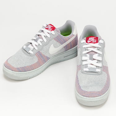 Кецове и обувки Nike Air Force 1 Crater Flyknit GS Сиво | DH3375-002, 2