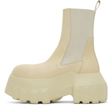 Кецове и обувки Rick Owens Rick Owens Hollywood Beatle Mega Tractor Chelsea Boots Бежово | RR01E5860 LCH, 2