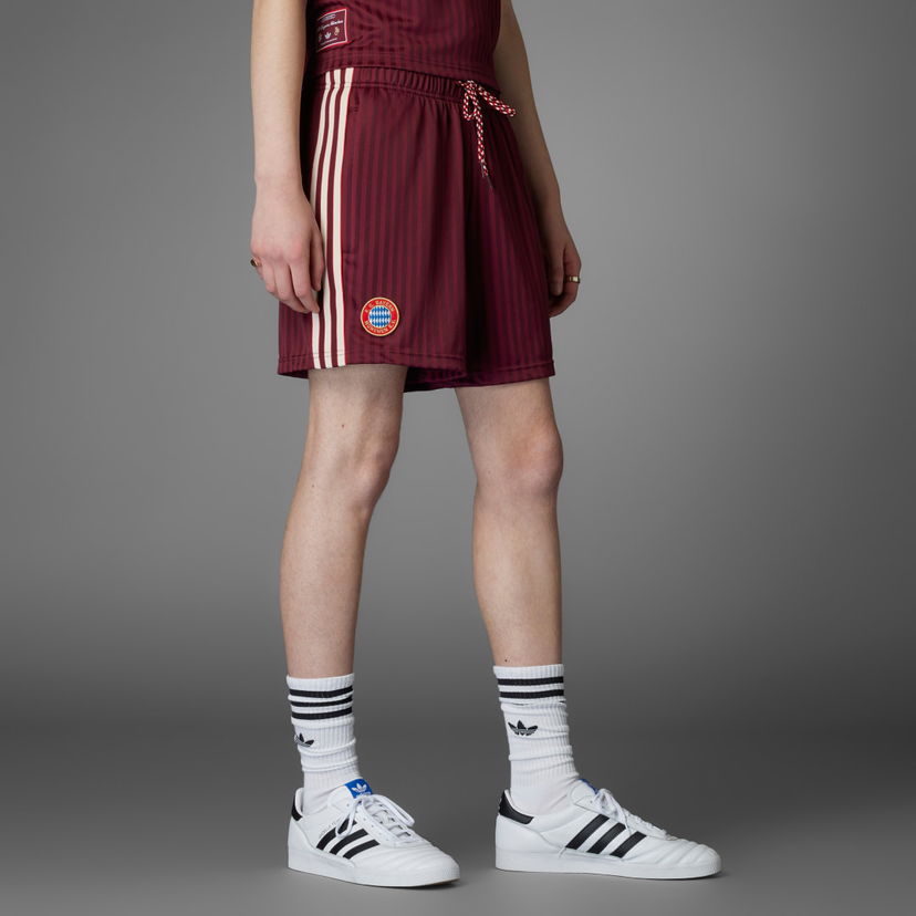 Къси панталони adidas Performance FC Bayern Terrace Icons Shorts Бургунди | JF0598