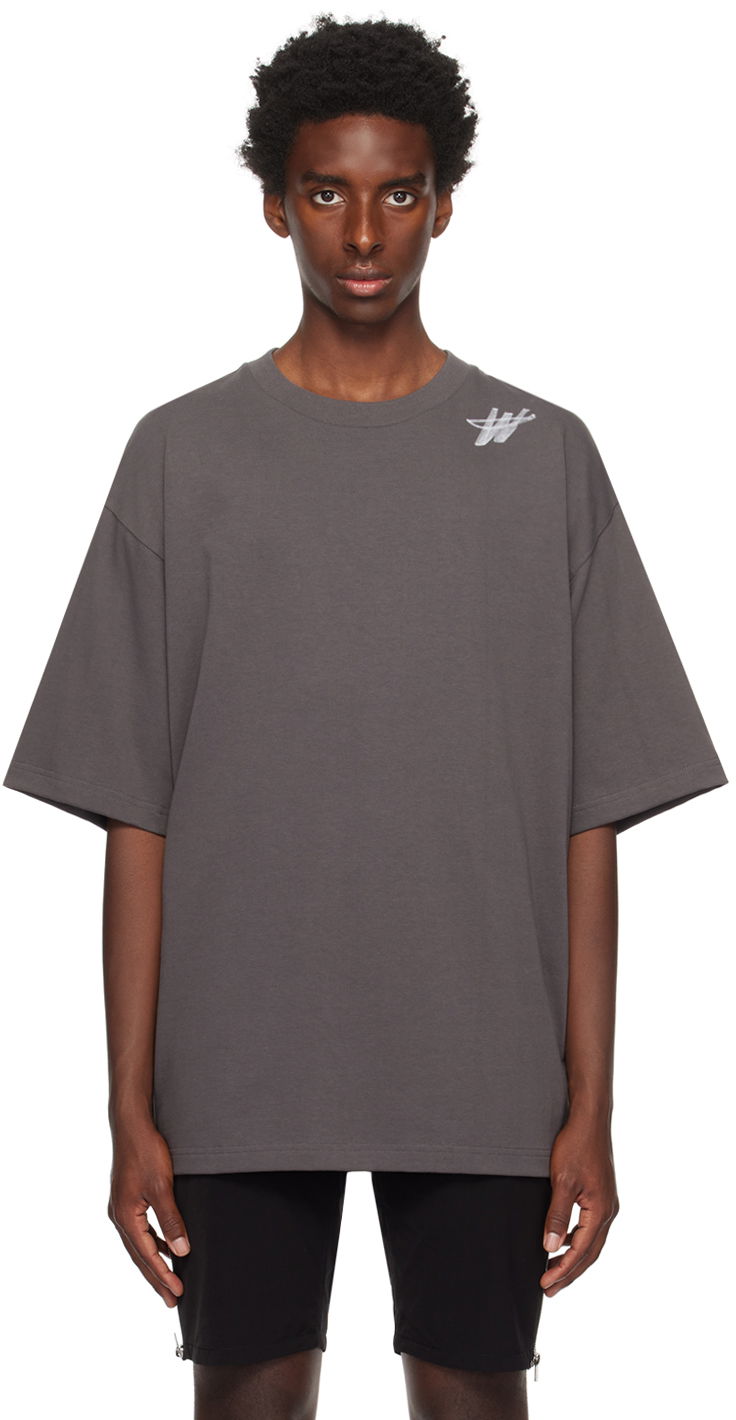 Тениска We11done We11done 'WD' T-Shirt Сиво | WD-TP6-20-073-U-CH, 0