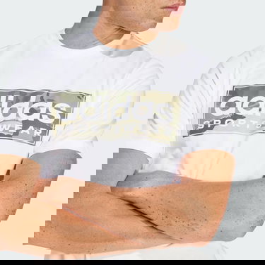 Тениска adidas Performance Camo Linear Graphic T-Shirt Бяло | IN6473, 5