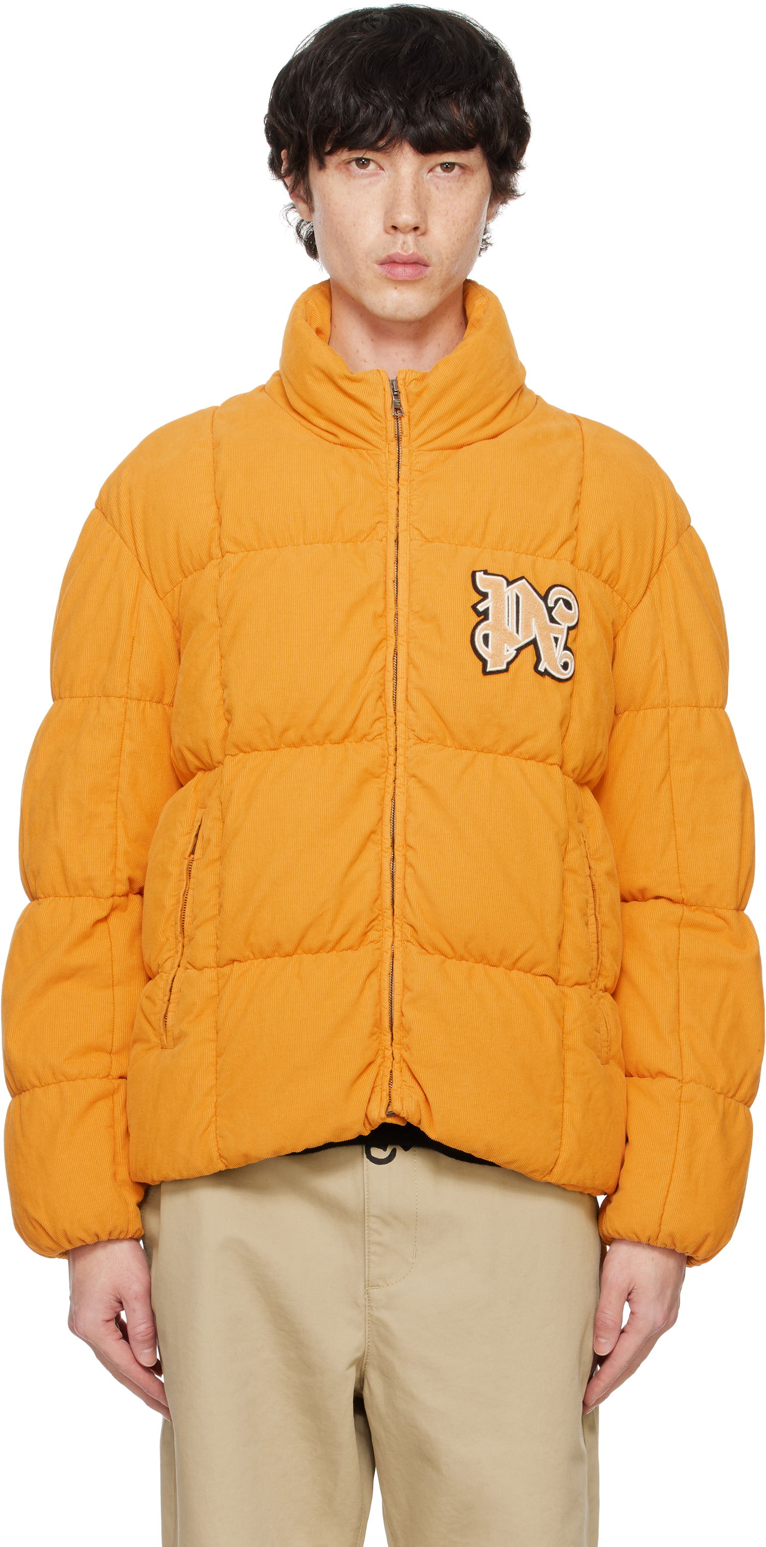 Пухо яке Palm Angels Corduroy Down Jacket Оранжево
 | PMED047F24FAB0012203, 0