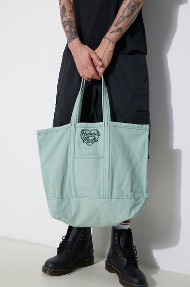 Голяма пазарска чанта Human Made Garment Dyed Tote Bag Зелено | HM27GD037, 6