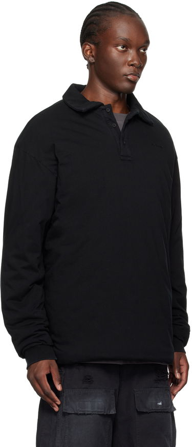 Пуловер We11done Padded Long Sleeve Polo Черно | WD-TT2-24-739-U-BK, 1