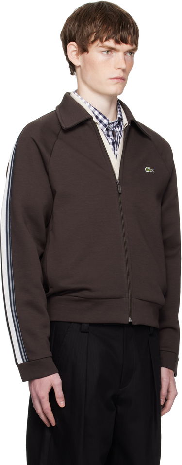 Суитчър Lacoste Zip-Up Sweatshirt Кафяво | SH5927_SKB, 1