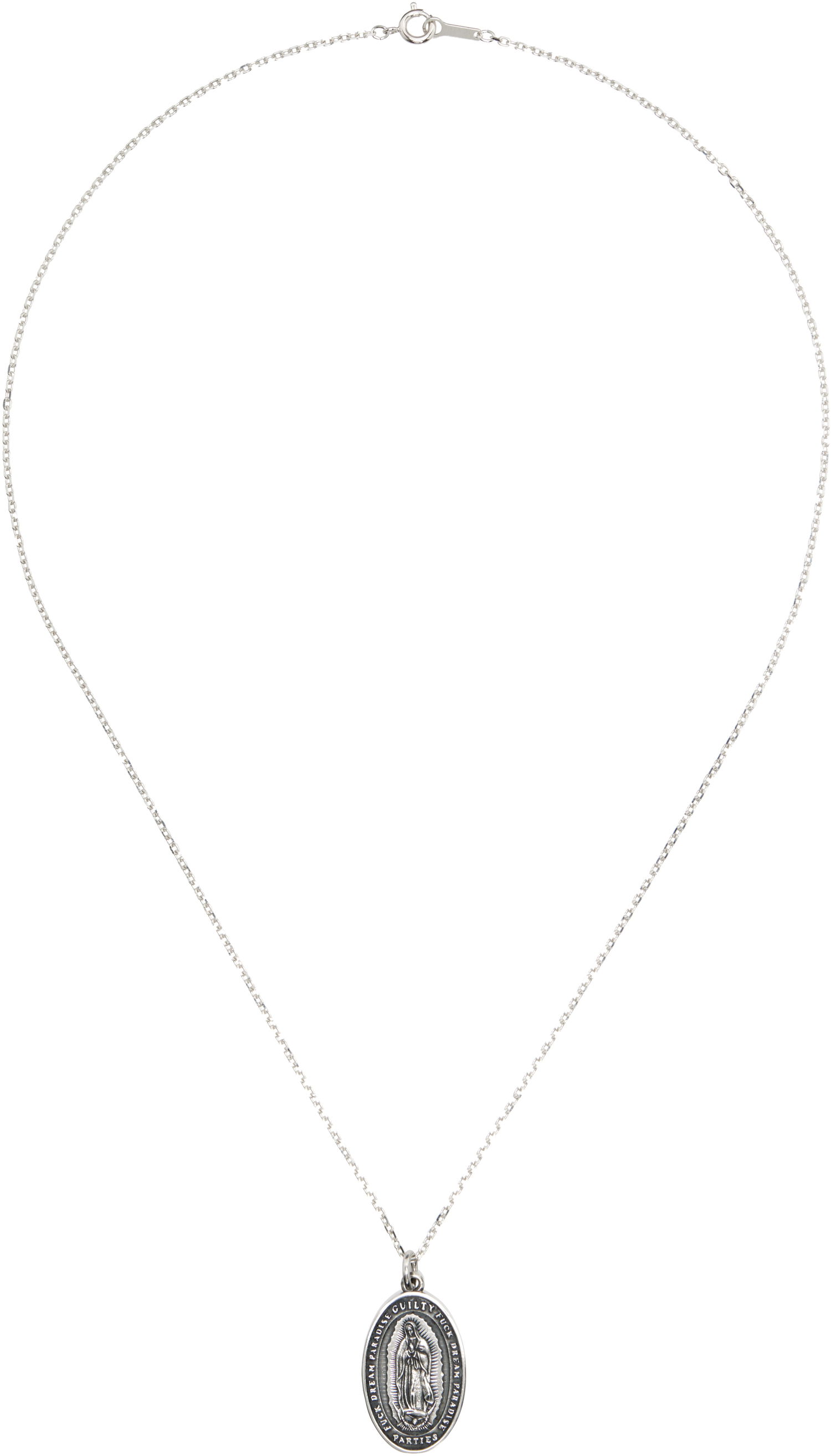 Колие WACKO MARIA WACKO MARIA Maria Medal Necklace Металик | WMGP-NL01, 0