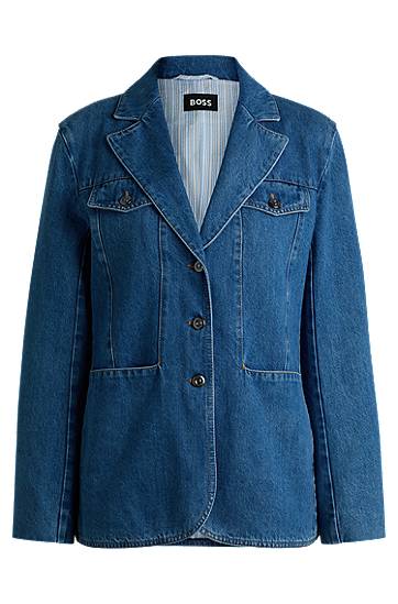 Slim-Fit Selvedge Denim Blazer