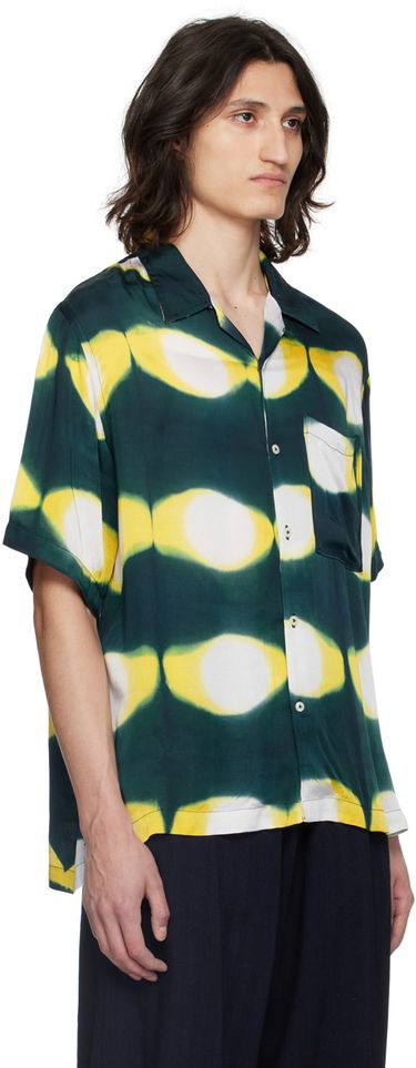 Риза Universal Works Universal Works Hand-Dyed Resort Shirt Зелено | 30187, 1