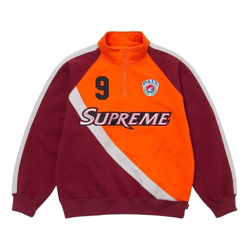 Пуловер Supreme Equipe Half Zip Sweatshirt Оранжево
 | SUP-SS24-228