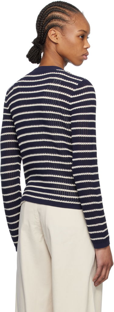 Пуловер rag & bone rag & bone Viola Stripe Cardigan Тъмно синьо | WAS24S042TG42, 2