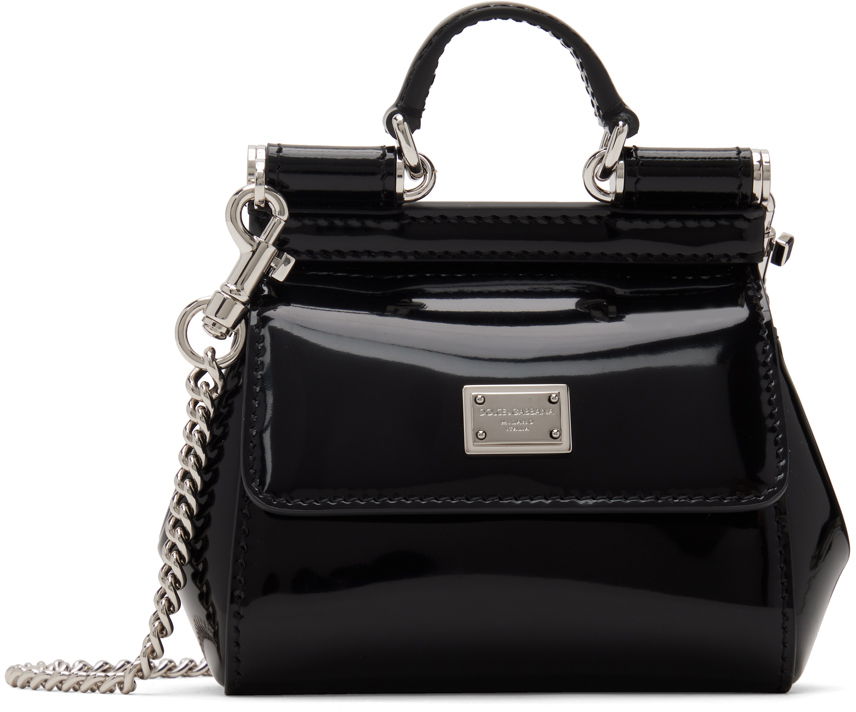 Дамска чанта Dolce & Gabbana Black Kim Kardashian Mini Sicily Bag Черно | BB6494 AI413, 0