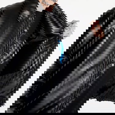 Яке бомбър MISBHV Faux Leather Puffer Bomber Jacket Black Черно | 251M427, 3