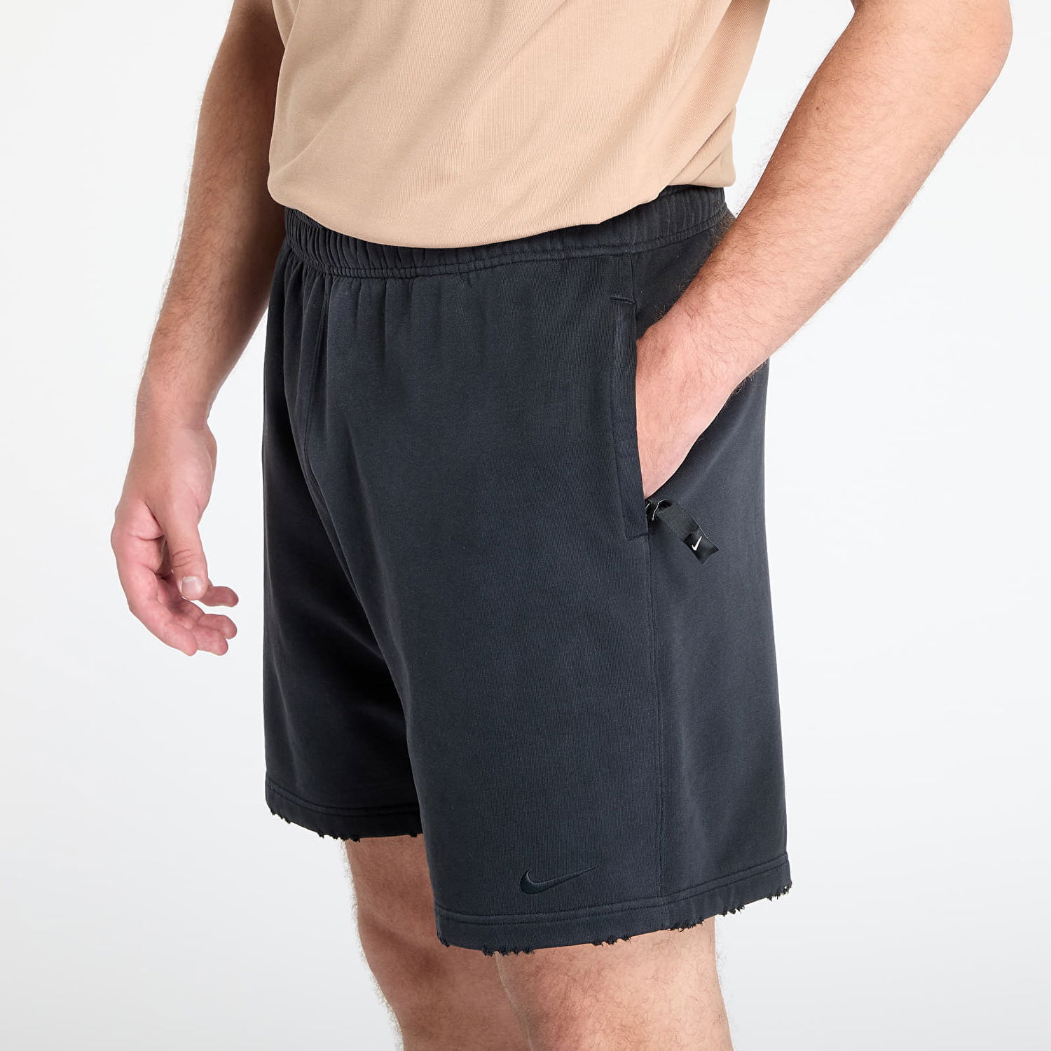 Къси панталони Nike Solo Swoosh French Terry Shorts Черно | IB8955-010, 1