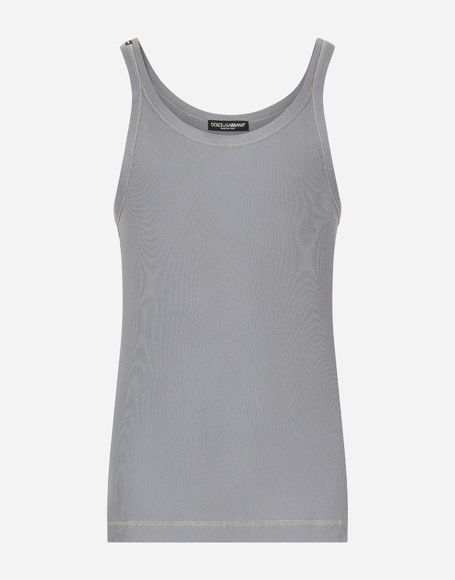 Fine-rib Cotton Singlet