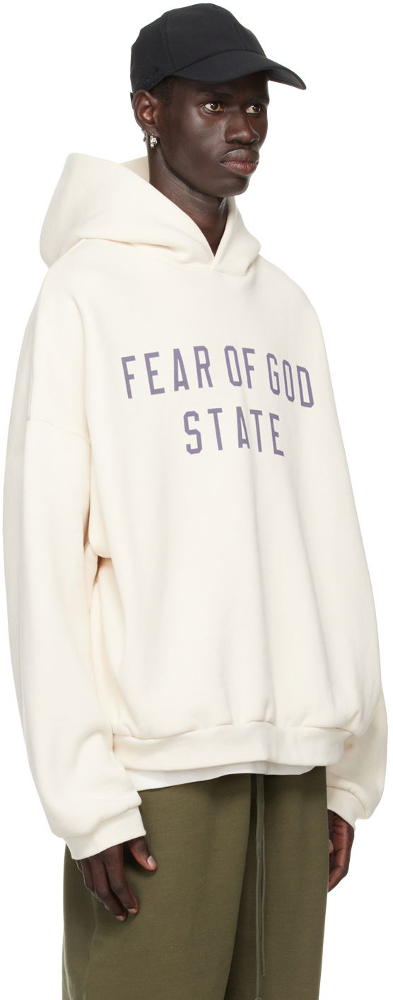 Суитчър Fear of God Essentials Logo Print Hoodie Бяло | 192BT246252F, 1