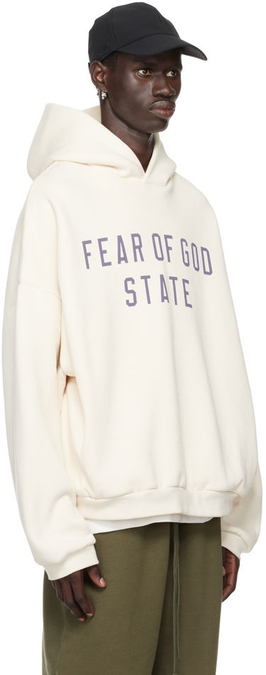 Суитчър Fear of God Essentials Logo Print Hoodie Бяло | 192BT246252F, 1