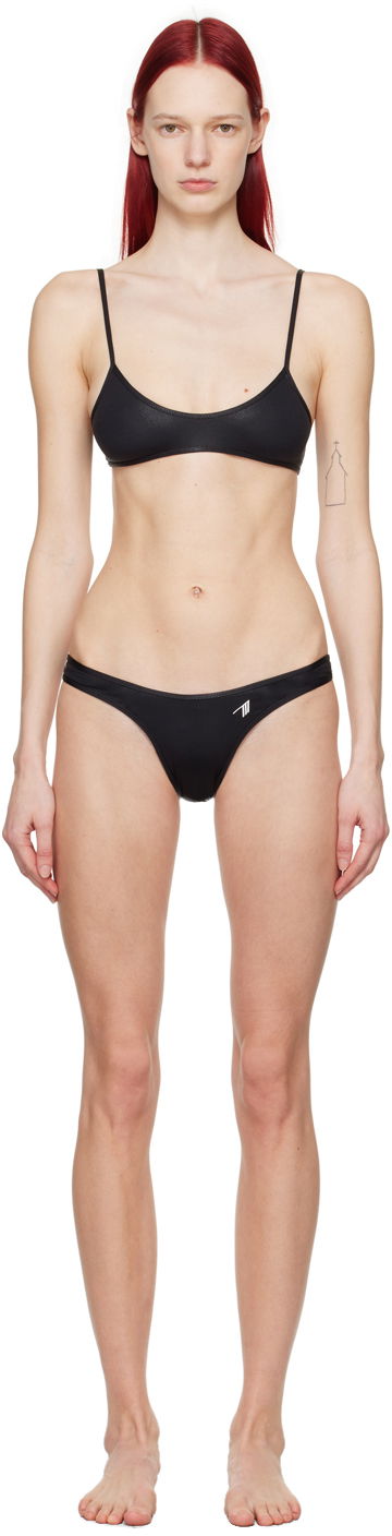 Бански The Attico Attico Scoop Neck Bikini Черно | 243WBB90 PA63, 0