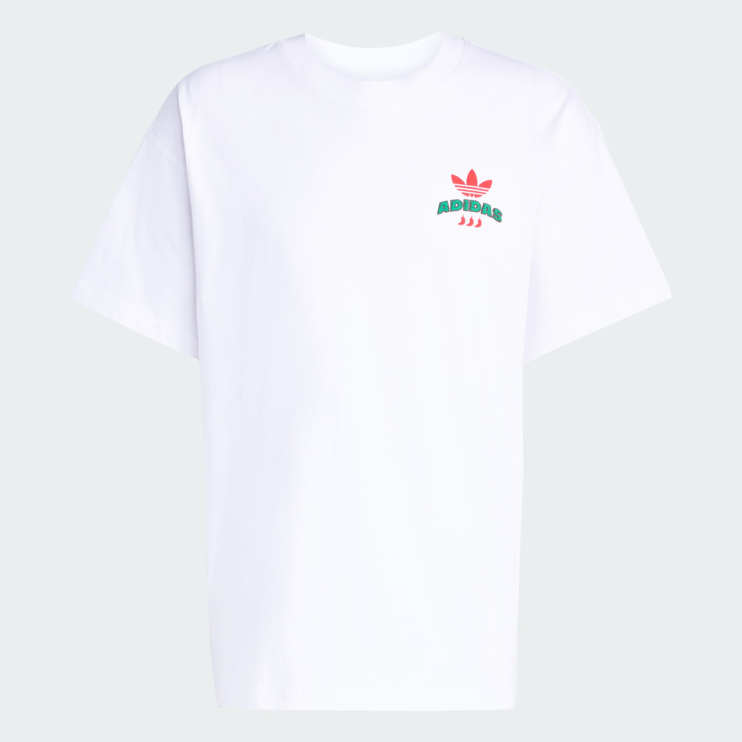 Тениска adidas Performance Chilli GFX Graphic T-Shirt Бяло | KG9863, 0