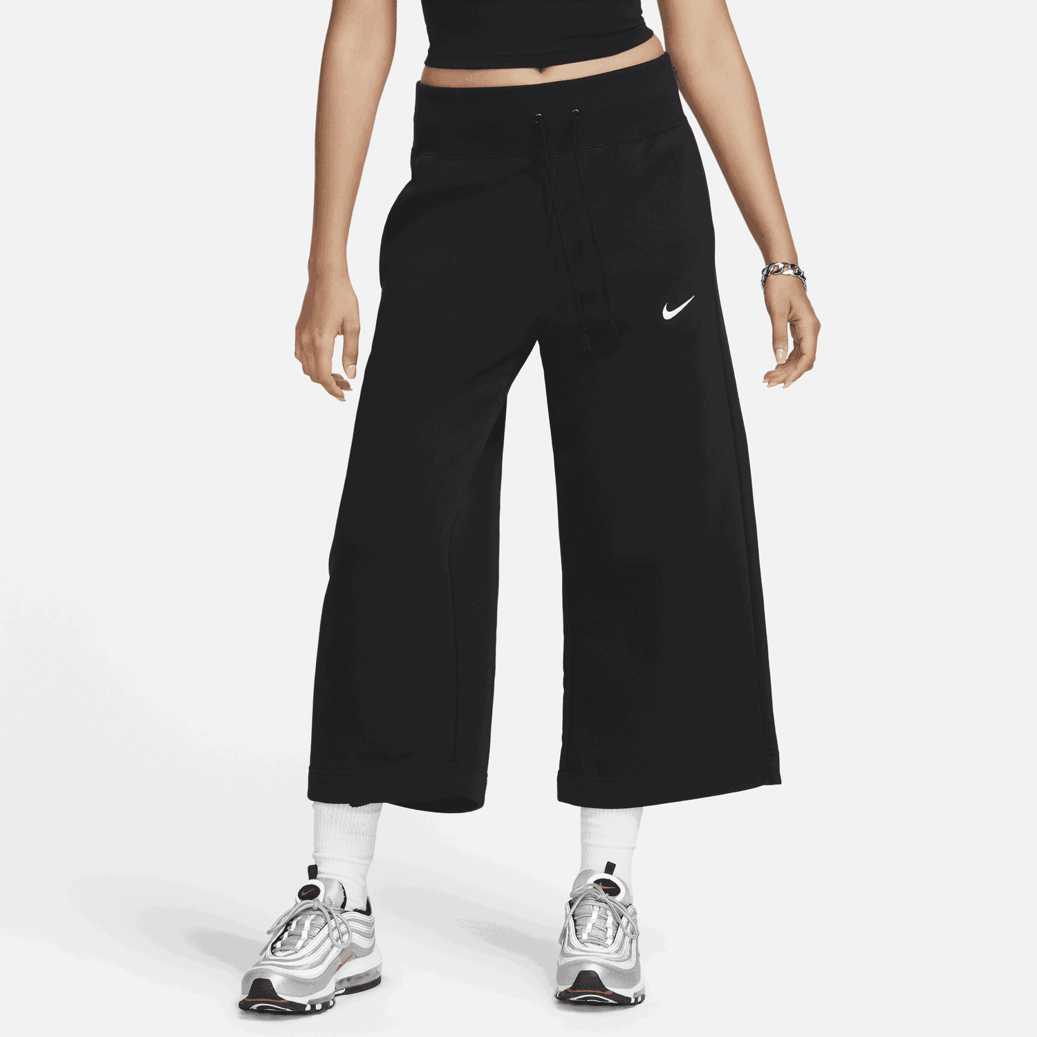 Спортни панталони Nike Sportswear Phoenix Fleece Pants Черно | FB8313-010, 0