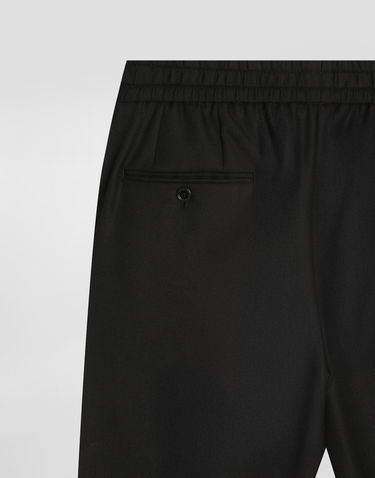 Спортни панталони Dolce & Gabbana Dolce & Gabbana Garment-dyed Wool Joggers Черно | GP12QTFU25EN0000, 3