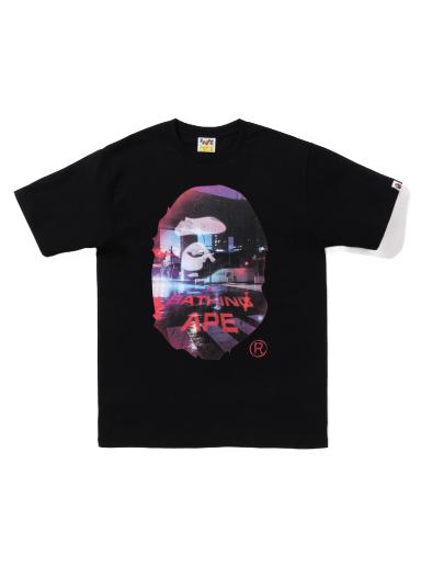Тениска BAPE Ape Back Street Tee Черно | 1I80-110-059