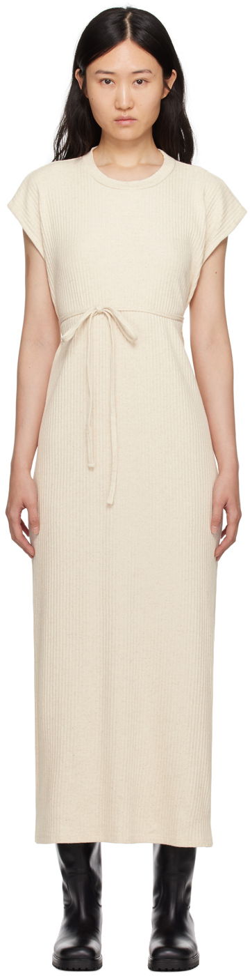 Pокля Baserange Shaw Knit Maxi Dress Бежово | DRSHS-RIB-SP24, 0