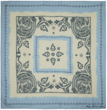 Шал Acne Studios Print Light Wool Scarf Синьо | CA0303-, 0