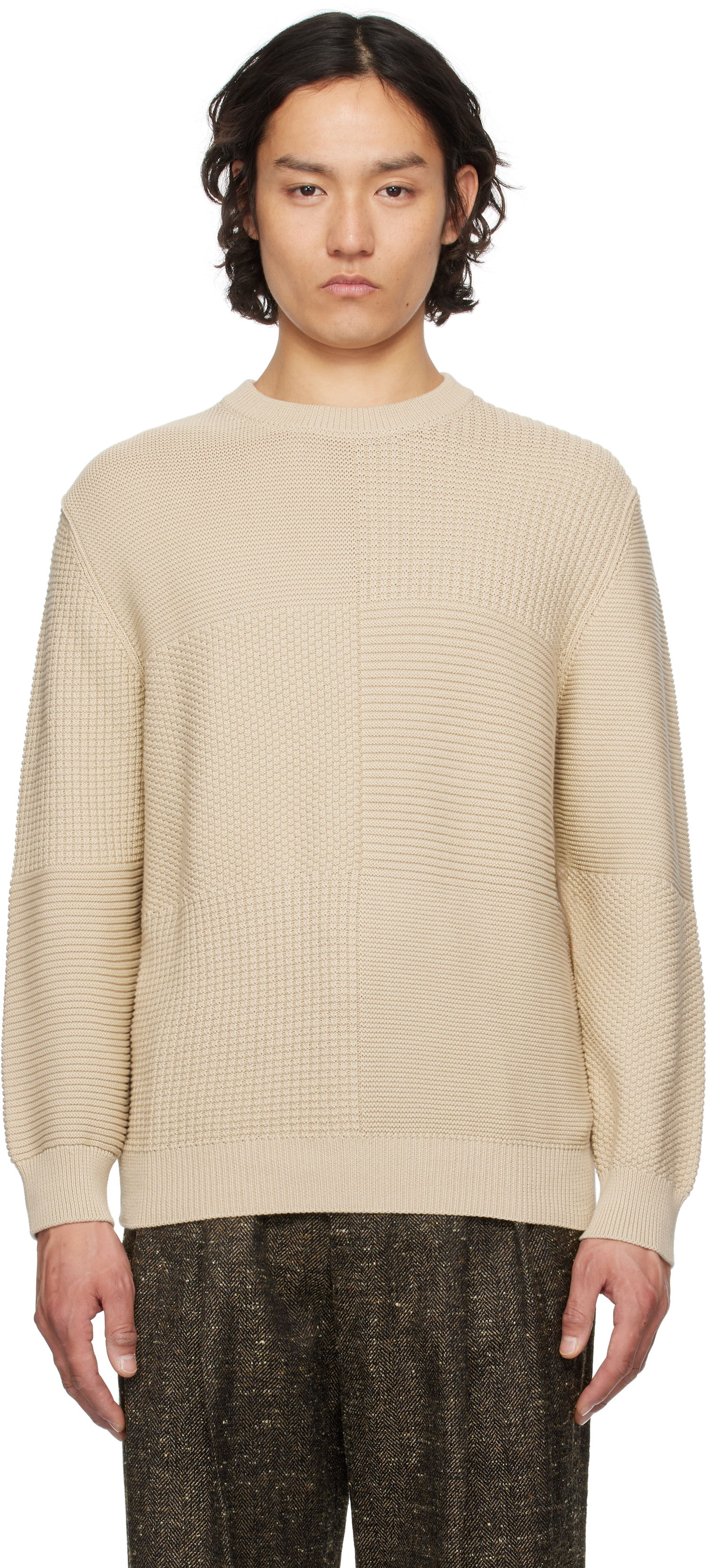 Пуловер Paul Smith PS Paul Smith Organic Cotton Knit Sweater Бежово | M2R-316Z-P22303-61, 0