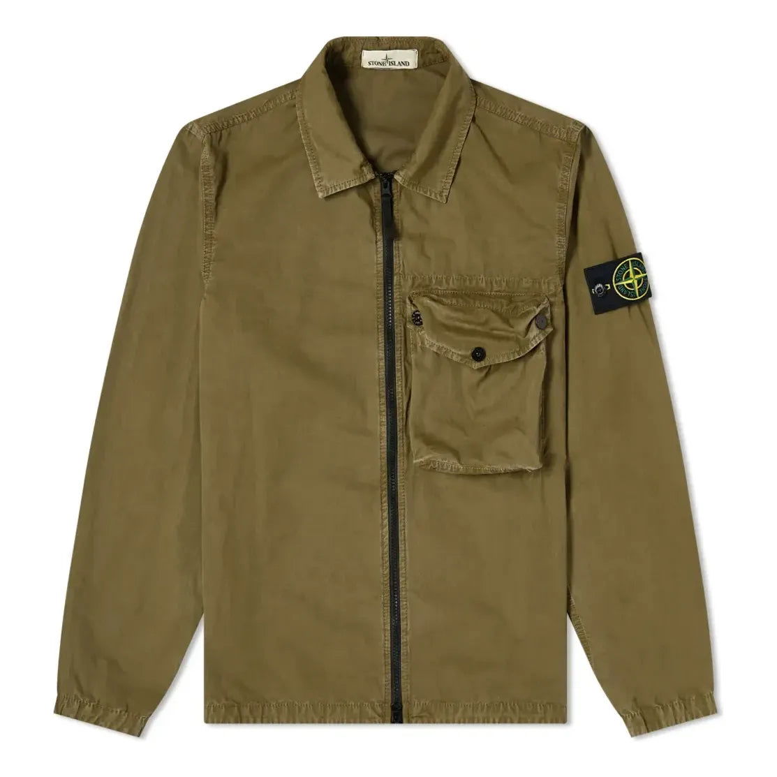 Риза Stone Island Zip Pocket Overshirt Зелено | 7415117WN-V0158, 0