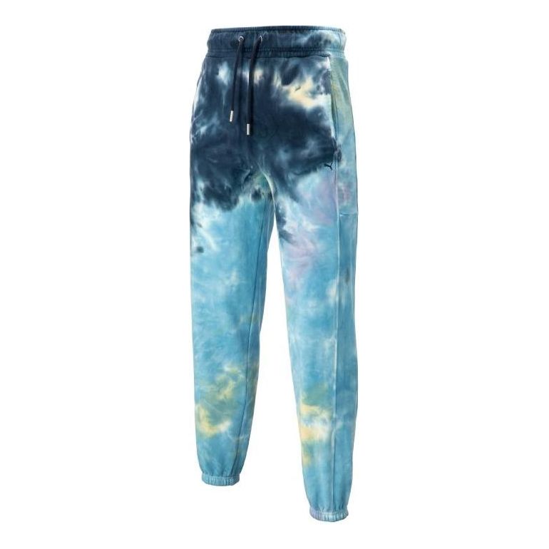 Спортни панталони Puma MMQ Tie Dye Sweatpants Синьо | 539580-06