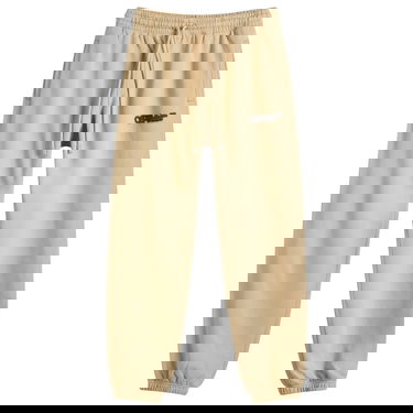 Спортни панталони Off-White Off-White Spray Arrow Cuffed Sweatpants, Size Large Бежово | OMCH057S25FLE0016110, 0
