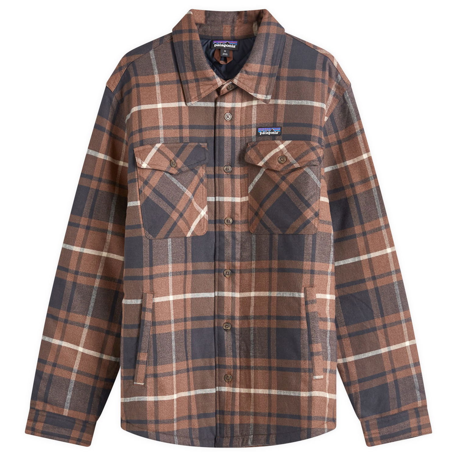 Риза Patagonia Shirt Insulated Flannel Кафяво | 20386-OMBN, 0