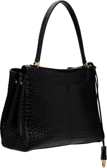 Голяма пазарска чанта Balenciaga Croc Rodeo Medium Bag Черно | 789772 2AA5L, 2