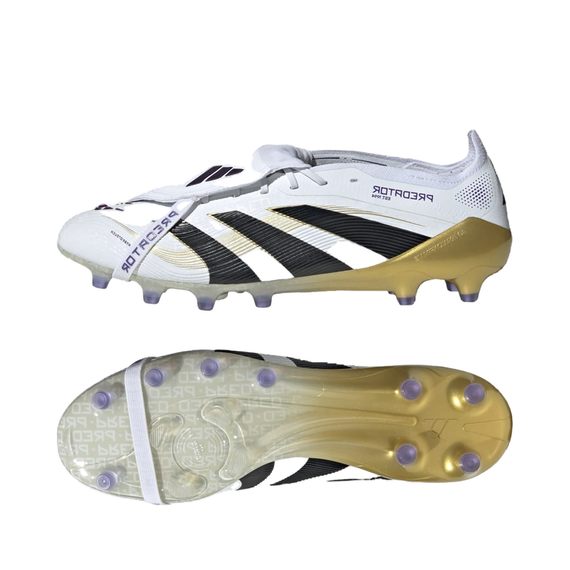Кецове и обувки adidas Performance Predator Elite Fold-Over Tongue Artificial Grass Boots Бяло | JR4771