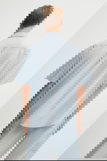 Риза Carhartt WIP Carhartt WIP Toland Short Sleeve Shirt Синьо | I035151.31SXX, 4