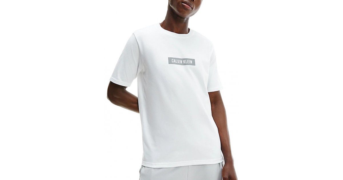 Тениска CALVIN KLEIN Performance Logo Gym Tee Бяло | 00gms1k142-540, 1