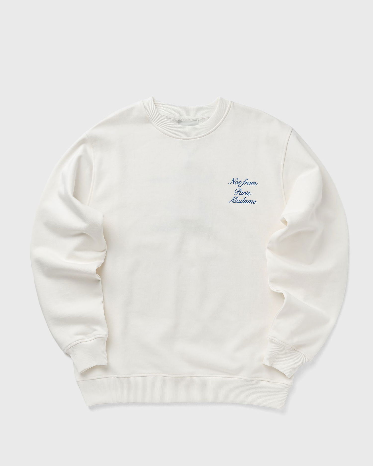 Пуловер Drôle de Monsieur Drole de Monsieur Le Slogan Cursive Sweatshirt XXL Бяло | G-SW157-CO127-OW, 0