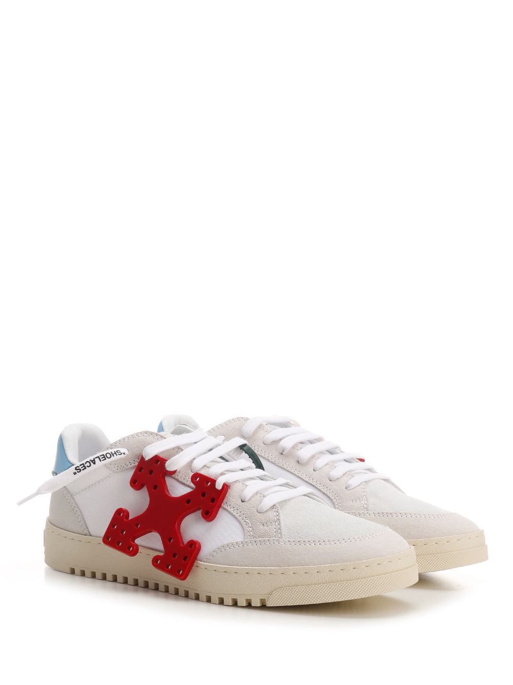 Кецове и обувки Off-White Vulcanized 5.0 Arrows Hang Tag "White Red Blue" Бяло | OMIA227S22LEA0010125, 1